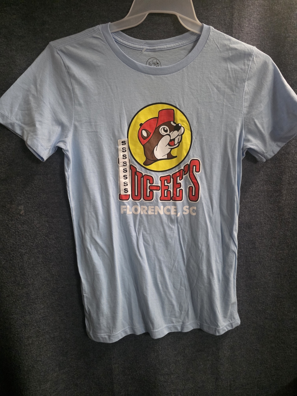 Buc-ee's Florence SC Light Blue Graphic Tee - Women's Short Sleeve - Picture 4 of 4